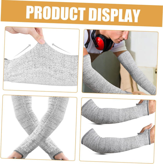 Gardening Arm Protection Sleeves for Women Cut Resistant Arm Guards with Thumb Hole Comfortable and