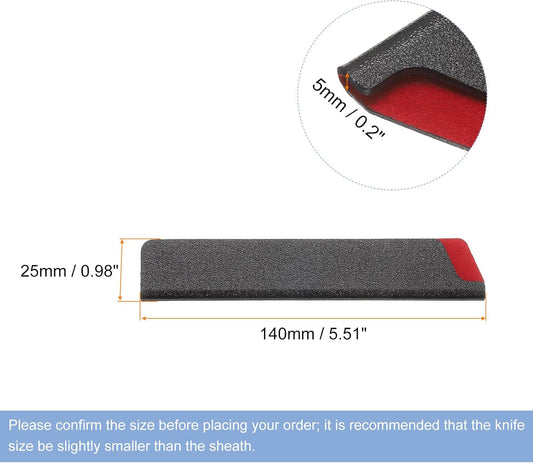Knives Edge Guard, 5.5"x1" ABS Knife Cover Sleeves Blade Protector Universal Knife Sheath for Home Kitchen