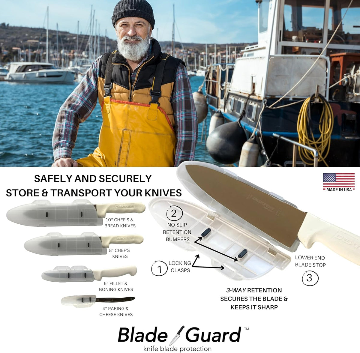 ™ 6” Locking Kitchen Knife Blade Protector