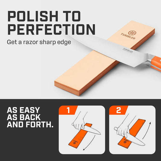 Leather Strop for Knife Sharpening | Knife Companion for Knife Sharpener Kit, Genuine Leather Knife Sharpening Strop
