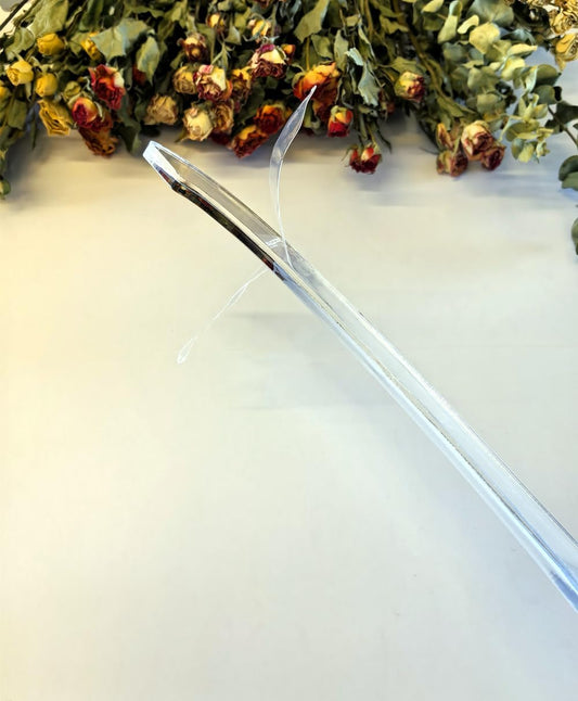 Bread Knife Handle Router Template – 15.9"x2.25" Laser-Cut Acrylic Guide for Custom Wooden Bow Knives & Handmade Kitchen Tools (15.9"x2.25")