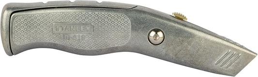 Stanley 0-10-819 Snap Off Knife "Pro" with retractable blade, Silver
