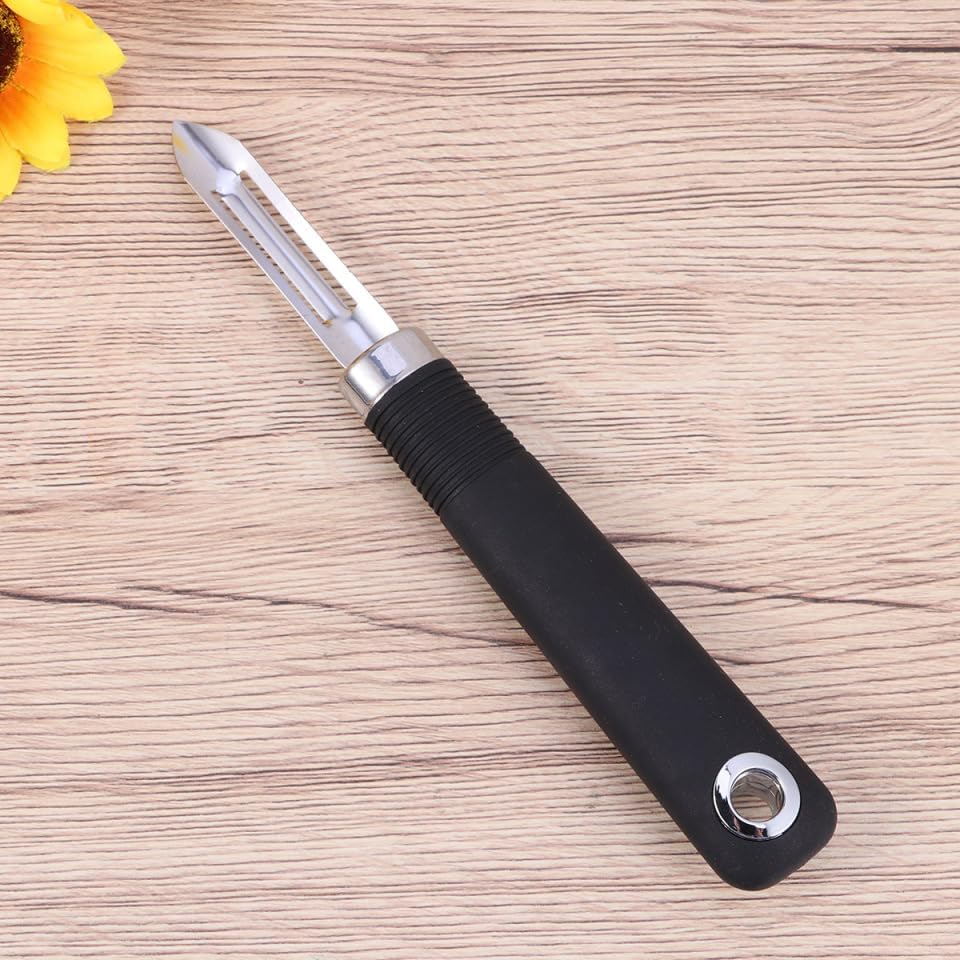 Multifunctional Stainless Steel Vegetable Peeler – Non-Swivel Fruit & Potato Peeler for Carrots, Cucumbers, Pears – Ergonomic Kitchen Tool with Dual-Edge Blade