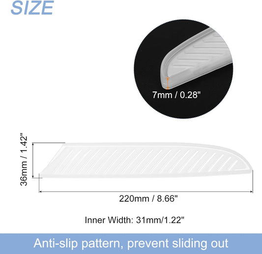 5Pcs Knife Cover Sleeves Blade Edge Guards for 8" Chef Knife Protector Universal Knife Sheath for Kitchen, White
