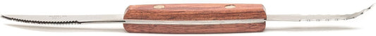 Fox Run 6601 Grapefruit Knife, Stainless Steel and Plastic | Grapefruit Knife Curved Serrated | All In One Dual Sided Grapefuit Knife For Easily Slicing & Serving | Minimize Mess