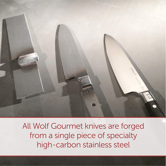 10" Honing Steel, Ergonomic for Comfort and Control, Forged High-Carbon Stainless Steel, 12.5 Degree Angle, Durable (WGCU190S)