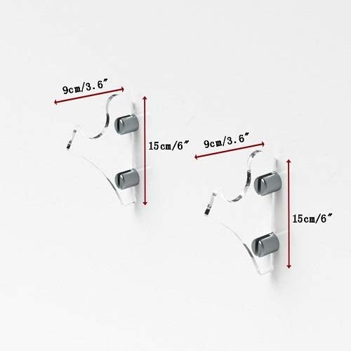 lightsaber rack, wall-mounted lightsaber rack, suitable for swords, 1 pair of lightsaber sabers (Transparent)