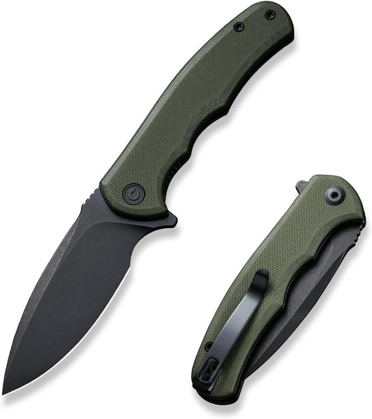 CIVIVI Mini Praxis Folding Pocket Knife, 2.98" D2 Steel Blade G10 Handle Small EDC Knife with Pocket Clip for Men Women, Shar