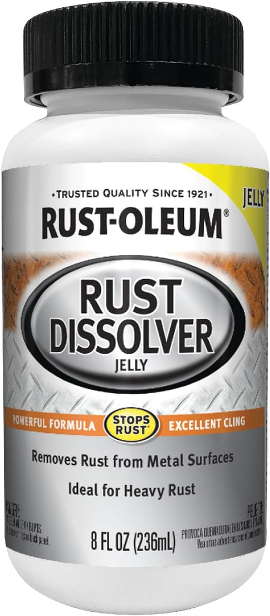 Rust-Oleum Rust Dissolver Jelly | Heavy-Duty Corrosion Remover for Metal Tools, Cars, Bikes, Grills, Bolts, Firearms & More |