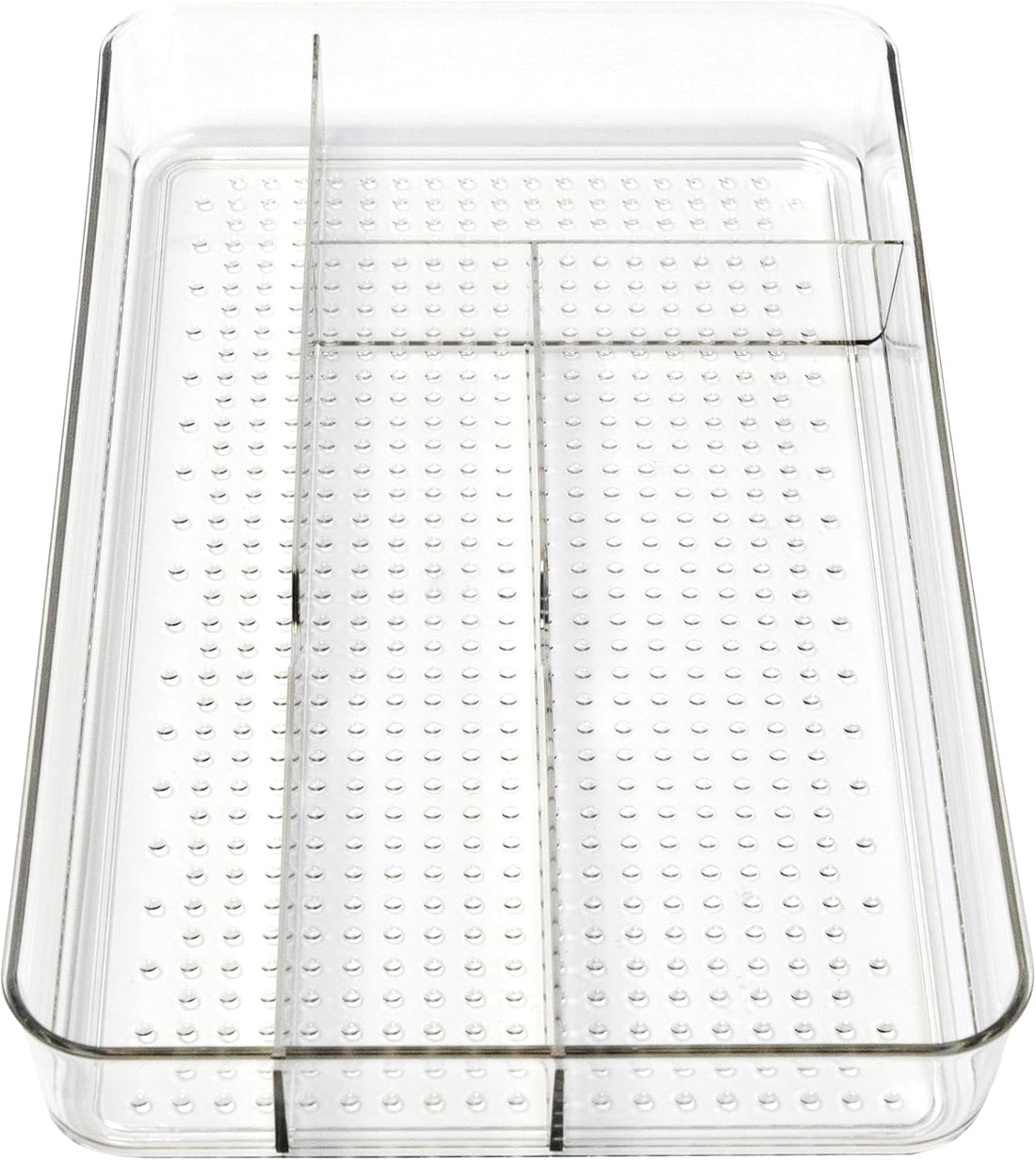 Small Utensil Silverware Kitchen Drawer Organizer, Clear