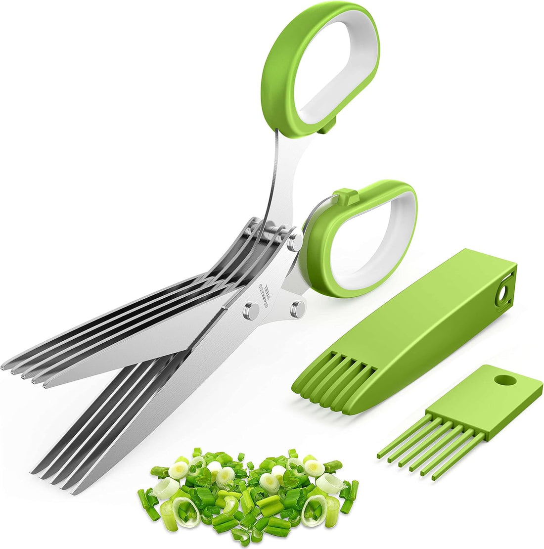 2026 Upgraded Herb Scissors, Effortless Herb Shears Cutter Tool with Sharp Stainless Steel Blades for Fresh Herbs, Must-Have 