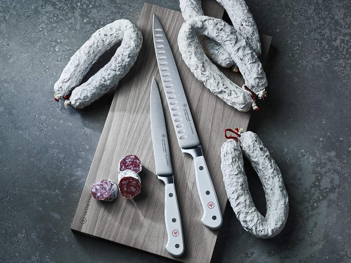 Wüsthof Classic White 9" Hollow-Ground Carving Knife
