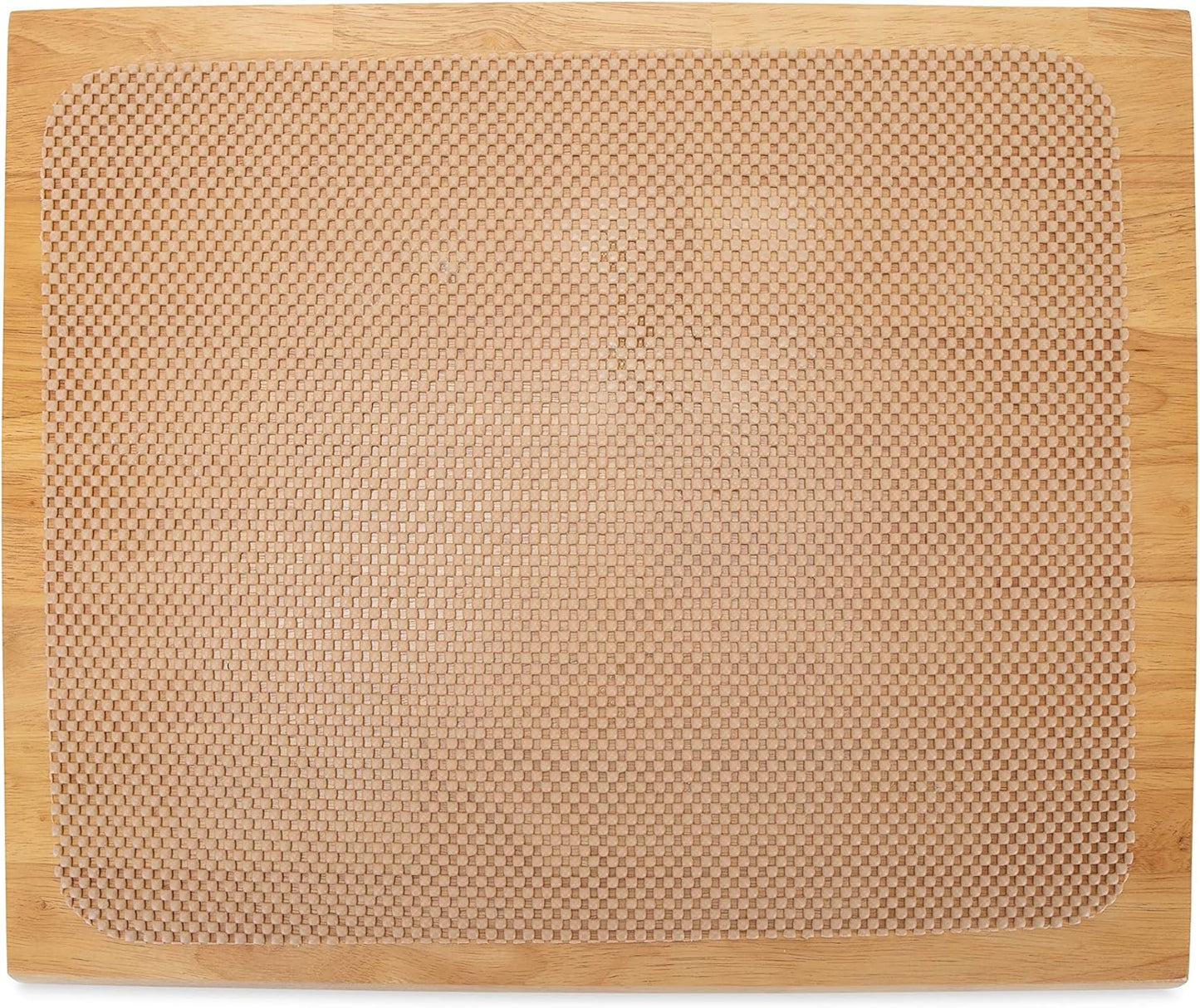 Oak Accents Camper/RV Silent Top Stovetop Cover | Features Solid Oak-Finish Hardwood w/Non-Toxic Finish & 4 Non-Slip Rubber Feet | Includes Flexible Cutting Mat | 19.5” x 17” x .75” (43521)