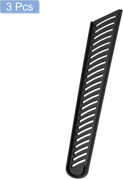 3Pcs Knife Cover Sleeves Blade Edge Guards for 8" Bread Knife Protector Universal Blade Sheath for Kitchen, Black
