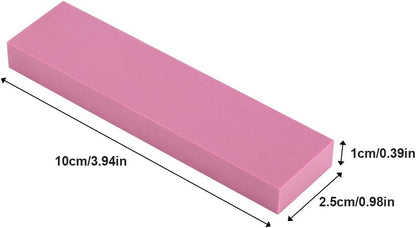 3000 Grits Sharpening Stone, Ruby Whetstone Knife Sharpener with Base 10x2.5cm for Kitchen Knife Polishing and Camping Tools