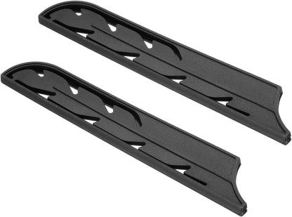 ABS Safety Knife Cover Sleeves for 8" Bread Knife, Universal Chopping Edge Guard Blade Protector Sheath for Kitchen Bar, Black, 19.8cm L, Pack of 2