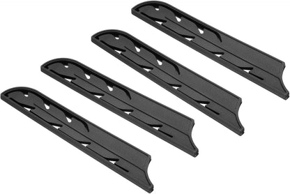 ABS Safety Knife Cover Sleeves for 8" Bread Knife, Universal Chopping Edge Guard Blade Protector Sheath for Kitchen Bar, Black, 19.8cm L, Pack of 2