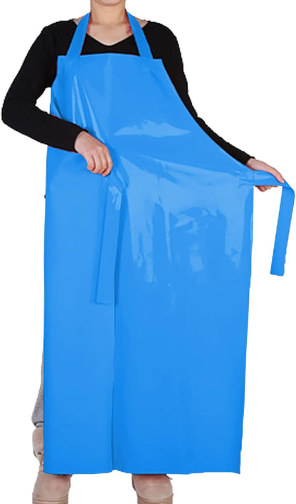 Waterproof Oil Proof Bib Apron Utility Apron Chemical Resistant Apron with Sleeve Work Apron Ultra Lightweight