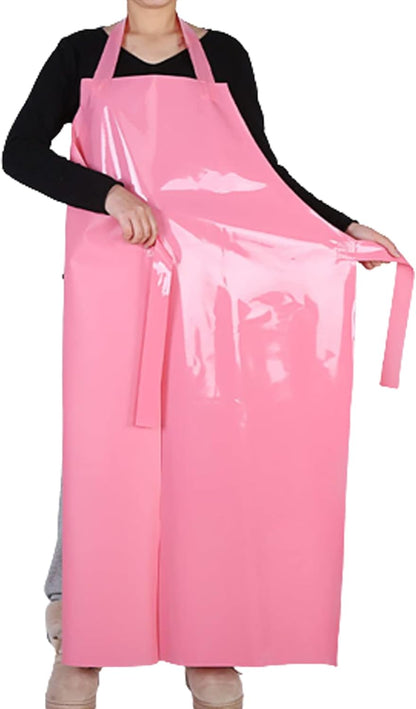 Waterproof Oil Proof Bib Apron Utility Apron Chemical Resistant Apron with Sleeve Work Apron Ultra Lightweight
