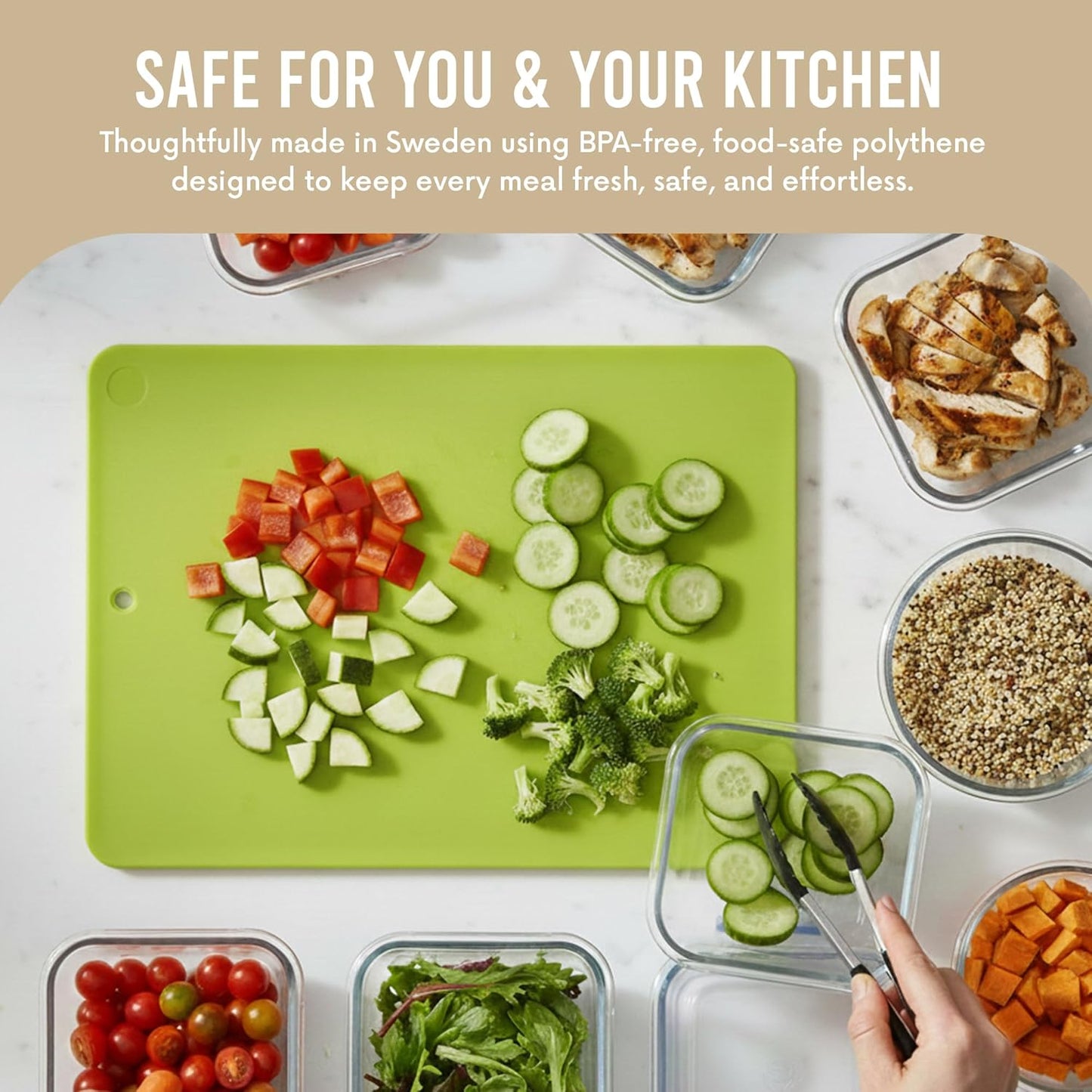 Flexible Cutting Board 2-Pack - Lays Flat for Secure Work Surface - Extra-Thick for Durability - BPA-Free and Food-Safe - 14.5 x 11.5”, Lime/Pink