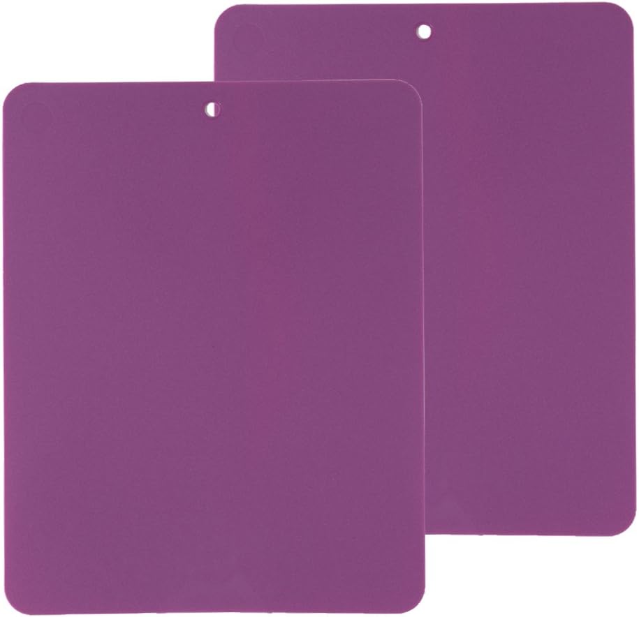 Flexible Cutting Board 2-Pack - Lays Flat for Secure Work Surface - Extra-Thick for Durability - BPA-Free and Food-Safe - 14.5 x 11.5”, Lime/Pink