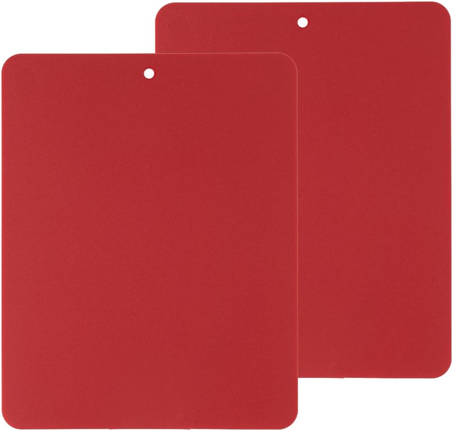 Flexible Cutting Board 2-Pack - Lays Flat for Secure Work Surface - Extra-Thick for Durability - BPA-Free and Food-Safe - 14.5 x 11.5”, Lime/Pink