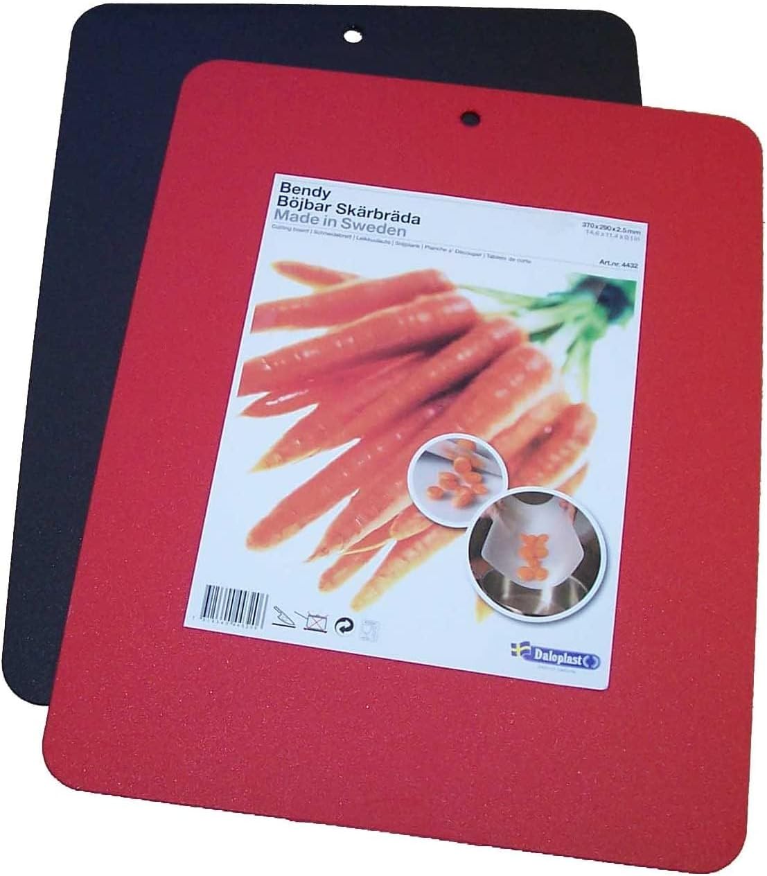 Flexible Cutting Board 2-Pack - Lays Flat for Secure Work Surface - Extra-Thick for Durability - BPA-Free and Food-Safe - 14.5 x 11.5”, Lime/Pink