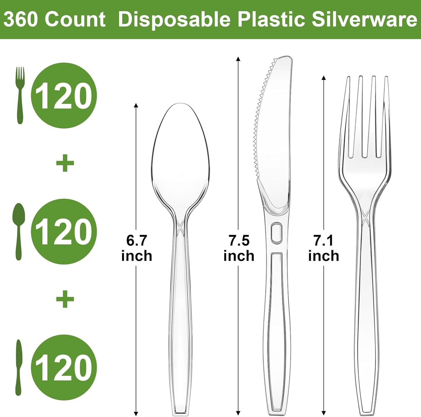 72-Pieces Silverware Set for 12, Flatware Set with Steak Knives, Stainless Steel Cutlery Set, Include Forks Spoons and Knives Set, Dishwasher Safe Utensil Sets for Home Restaurant
