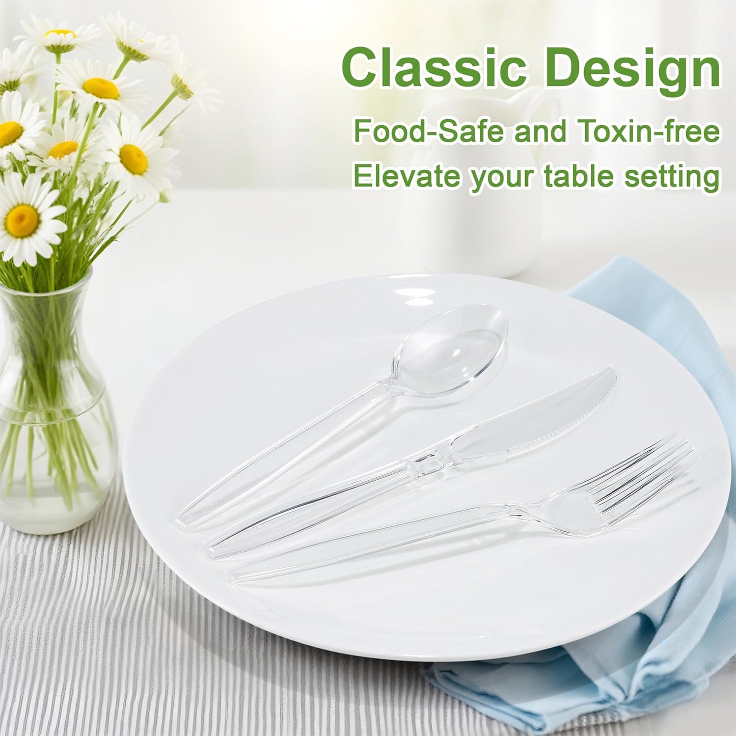 72-Pieces Silverware Set for 12, Flatware Set with Steak Knives, Stainless Steel Cutlery Set, Include Forks Spoons and Knives Set, Dishwasher Safe Utensil Sets for Home Restaurant