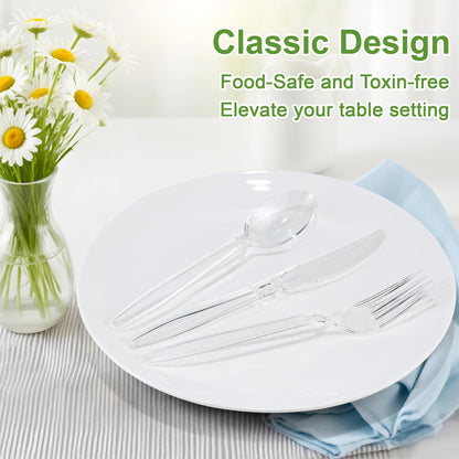 72-Pieces Silverware Set for 12, Flatware Set with Steak Knives, Stainless Steel Cutlery Set, Include Forks Spoons and Knives Set, Dishwasher Safe Utensil Sets for Home Restaurant