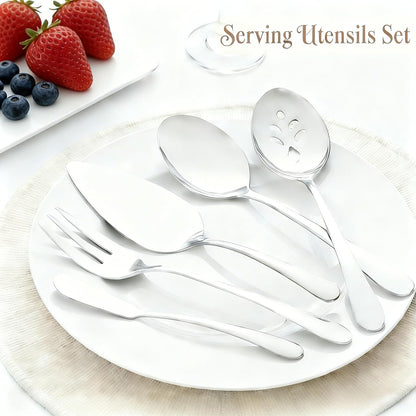 72-Pieces Silverware Set for 12, Flatware Set with Steak Knives, Stainless Steel Cutlery Set, Include Forks Spoons and Knives Set, Dishwasher Safe Utensil Sets for Home Restaurant