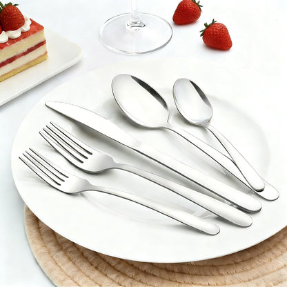 72-Pieces Silverware Set for 12, Flatware Set with Steak Knives, Stainless Steel Cutlery Set, Include Forks Spoons and Knives Set, Dishwasher Safe Utensil Sets for Home Restaurant