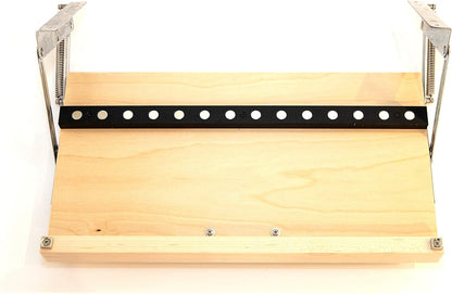 Modern Rustic Natural Wood Under Cabinet Steak & Paring Knife Block