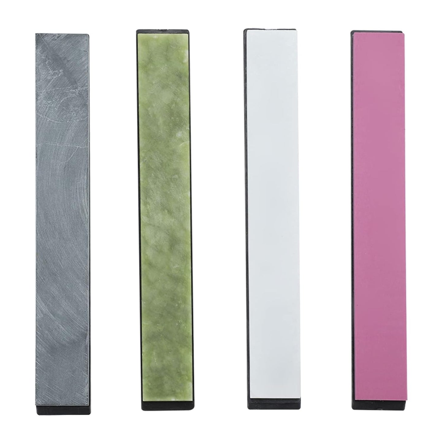 Knife Sharpening Stone Whetstone, 4pcs 3000/5000/8000/10000 Grits Colorful Grindstone with Base for Knives Sharpening Fixed Angle Knife Sharpener, Steel Grinding Disc