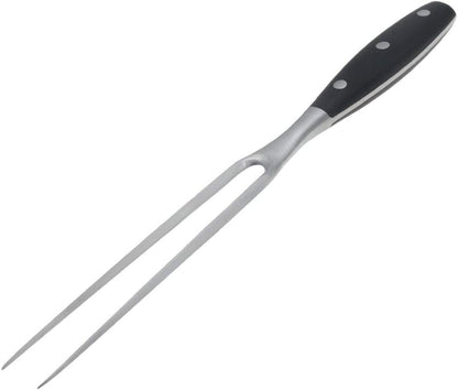 Carving Knife and Fork Set - with 8" Carving Knife &8" Straight Metal Fork Triple-Rivet German Steel Forged Kitchen Carving Set, Professional Meat Carving Knife Gourmet BBQ Tool Set