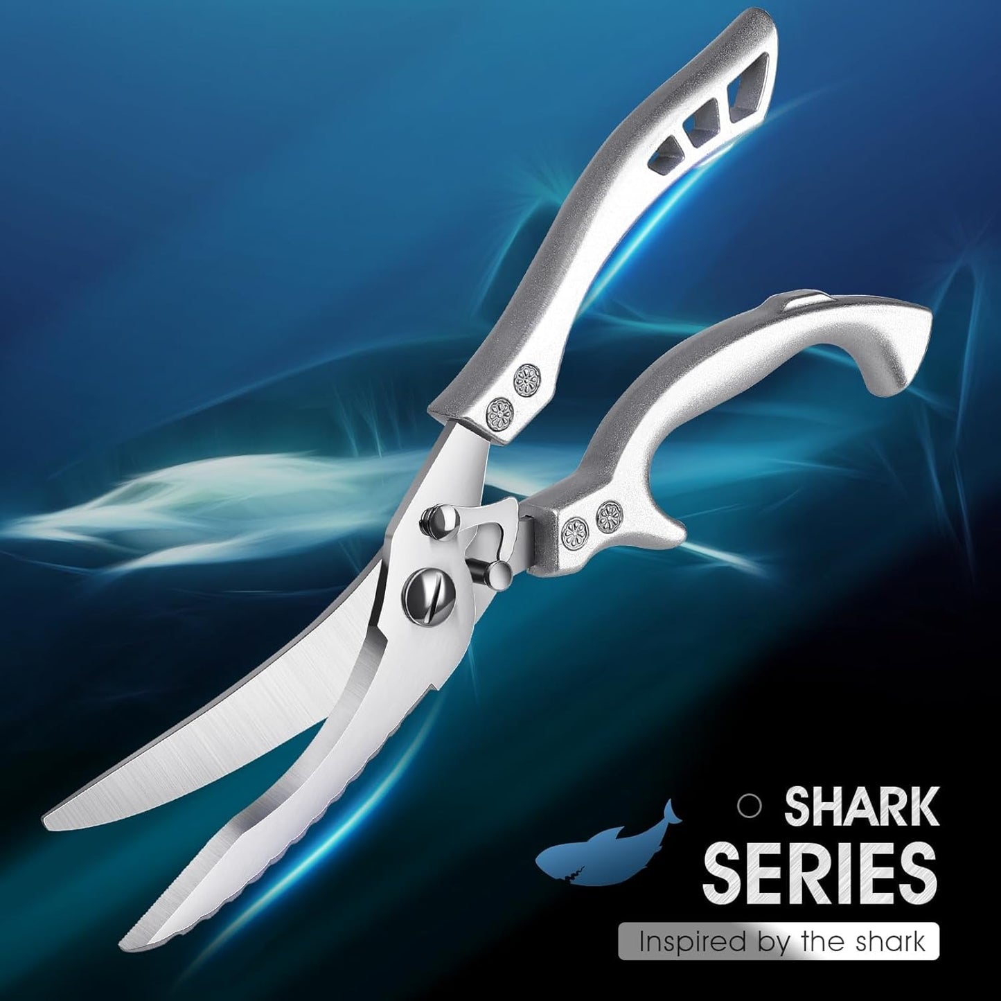 Heavy Duty Poultry Shears - Kitchen Scissors Dishwasher Safe | Stainless Steel, Kitchen Shears for Meat Cutting, Meat Cooking Scissors for Thanksgiving Day, Ideal Gifts for Men and Women