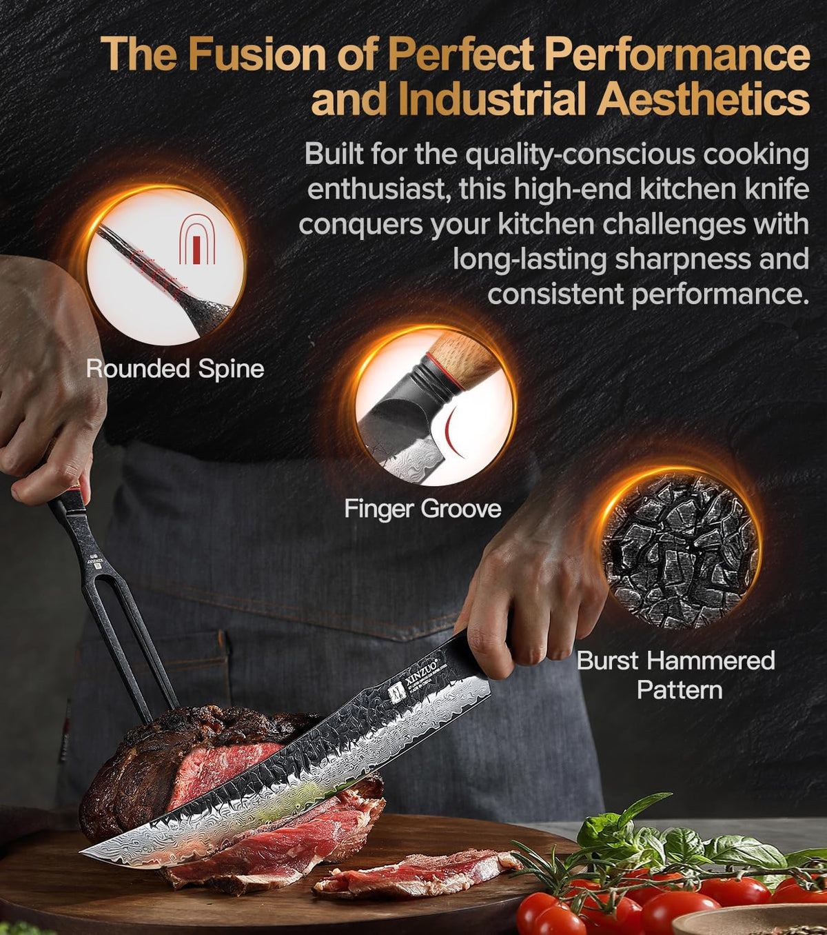 10 Inch Brisket Carving Knife，67-Layer Damascus Steel，Razor Sharp Curved Butcher Breaking Knives For Meat Cutting With White Oak + Red G10 Gasket Handle