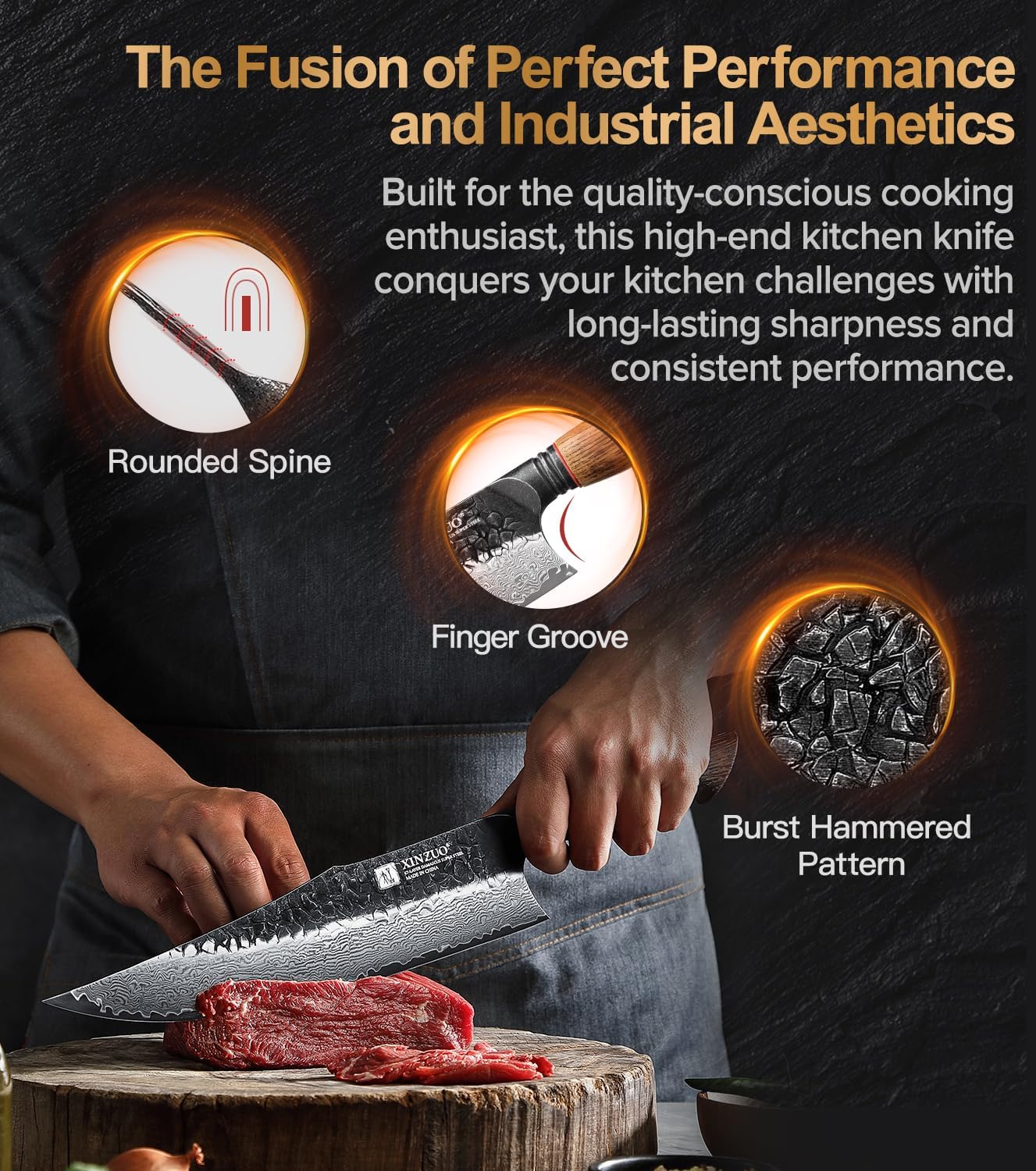 10 Inch Brisket Carving Knife，67-Layer Damascus Steel，Razor Sharp Curved Butcher Breaking Knives For Meat Cutting With White Oak + Red G10 Gasket Handle