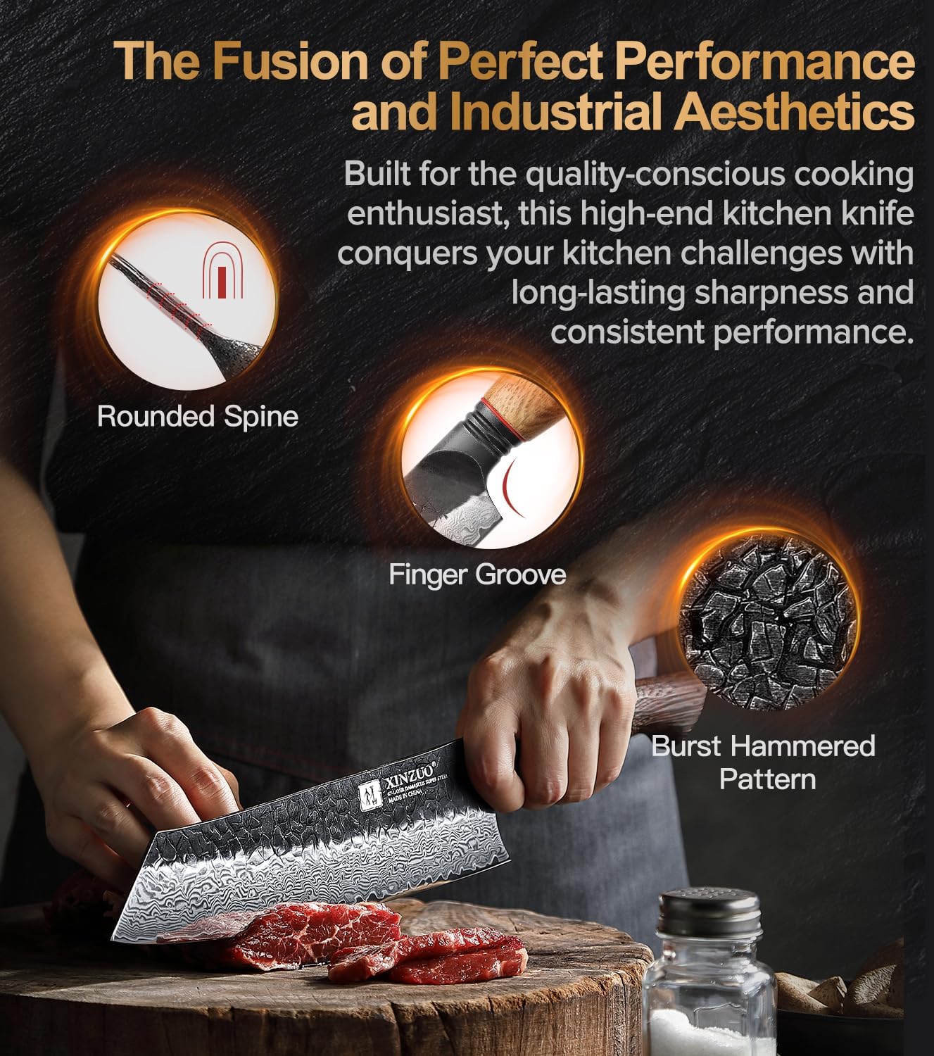 10 Inch Brisket Carving Knife，67-Layer Damascus Steel，Razor Sharp Curved Butcher Breaking Knives For Meat Cutting With White Oak + Red G10 Gasket Handle
