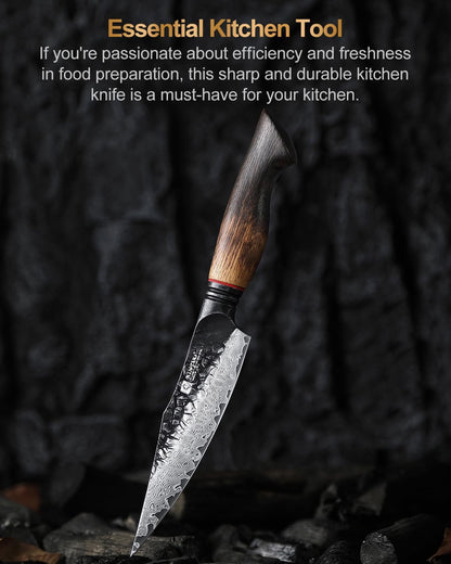 10 Inch Brisket Carving Knife，67-Layer Damascus Steel，Razor Sharp Curved Butcher Breaking Knives For Meat Cutting With White Oak + Red G10 Gasket Handle