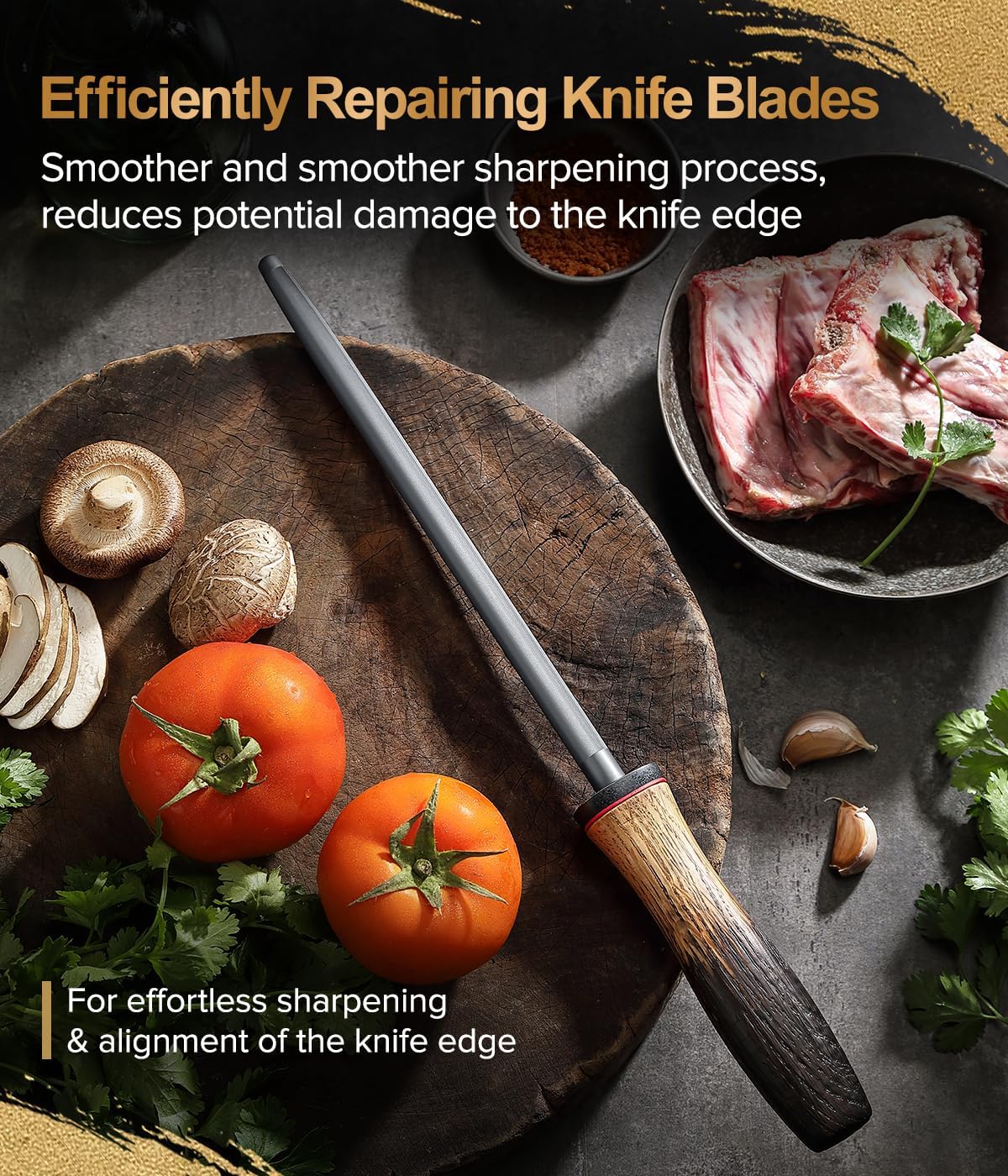 10 Inch Brisket Carving Knife，67-Layer Damascus Steel，Razor Sharp Curved Butcher Breaking Knives For Meat Cutting With White Oak + Red G10 Gasket Handle