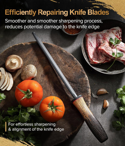 10 Inch Brisket Carving Knife，67-Layer Damascus Steel，Razor Sharp Curved Butcher Breaking Knives For Meat Cutting With White Oak + Red G10 Gasket Handle