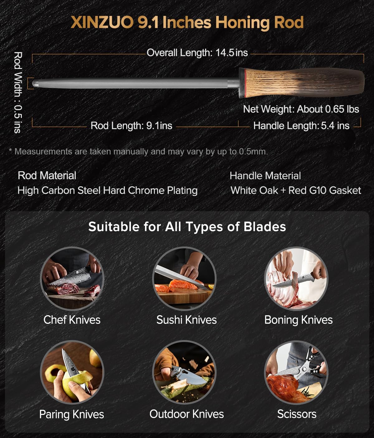 10 Inch Brisket Carving Knife，67-Layer Damascus Steel，Razor Sharp Curved Butcher Breaking Knives For Meat Cutting With White Oak + Red G10 Gasket Handle