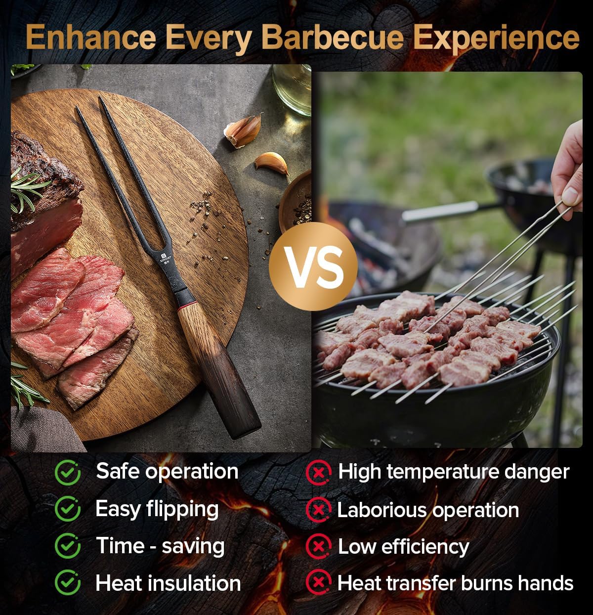 10 Inch Brisket Carving Knife，67-Layer Damascus Steel，Razor Sharp Curved Butcher Breaking Knives For Meat Cutting With White Oak + Red G10 Gasket Handle