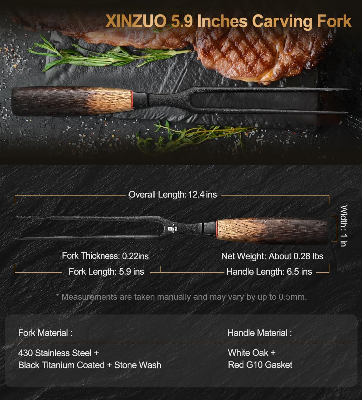 10 Inch Brisket Carving Knife，67-Layer Damascus Steel，Razor Sharp Curved Butcher Breaking Knives For Meat Cutting With White Oak + Red G10 Gasket Handle