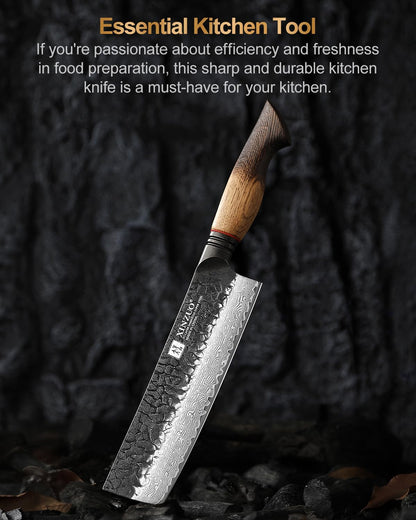 10 Inch Brisket Carving Knife，67-Layer Damascus Steel，Razor Sharp Curved Butcher Breaking Knives For Meat Cutting With White Oak + Red G10 Gasket Handle