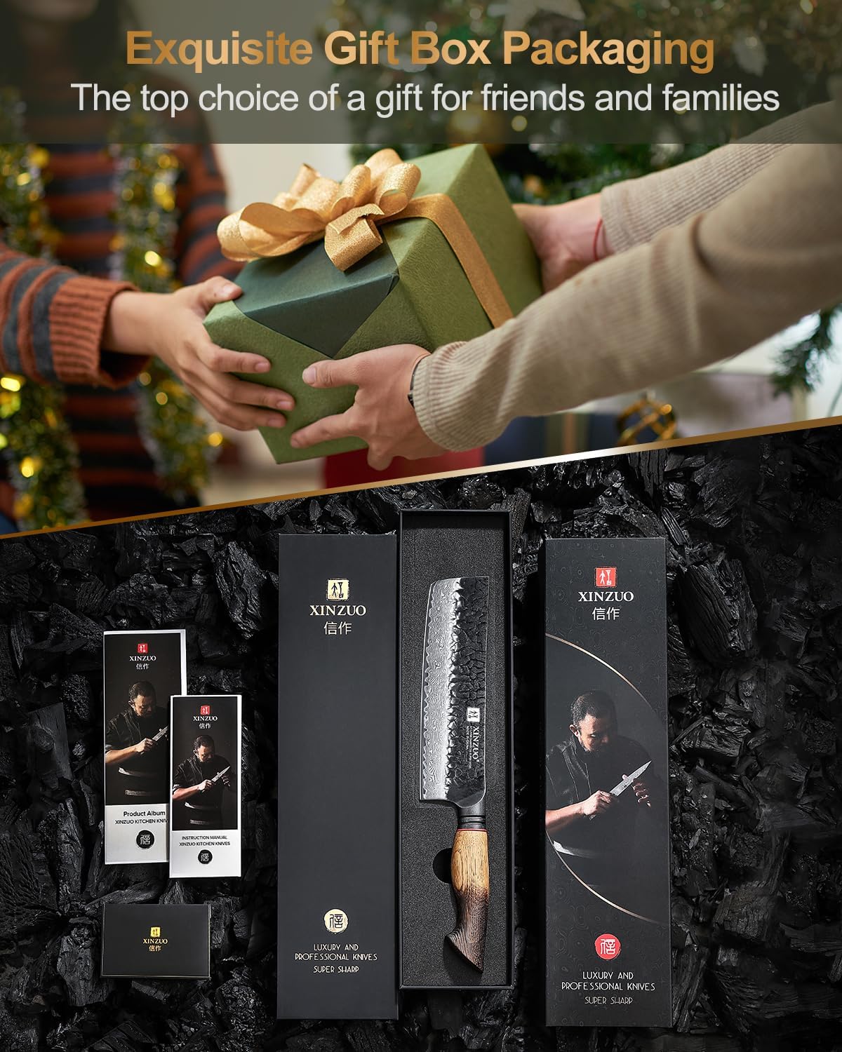 10 Inch Brisket Carving Knife，67-Layer Damascus Steel，Razor Sharp Curved Butcher Breaking Knives For Meat Cutting With White Oak + Red G10 Gasket Handle
