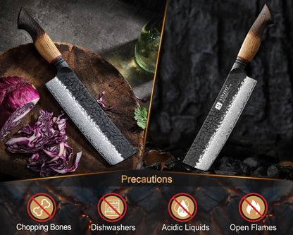 10 Inch Brisket Carving Knife，67-Layer Damascus Steel，Razor Sharp Curved Butcher Breaking Knives For Meat Cutting With White Oak + Red G10 Gasket Handle