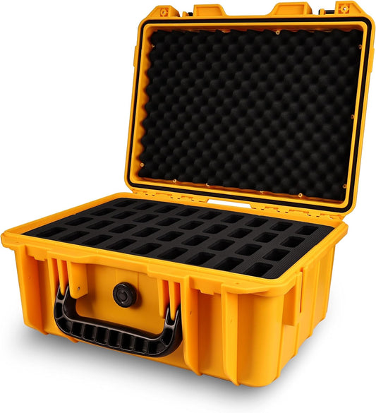 15" Knife Storage Case for 36 Folding Knives Organizer Holder Box | Large Pocket Knife Display Case,Waterproof Lockable Protective Box for Collections,Portable Travel Carrying Suitcase