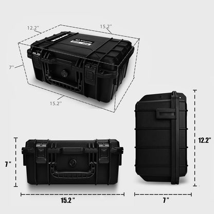15" Knife Storage Case for 36 Folding Knives Organizer Holder Box | Large Pocket Knife Display Case,Waterproof Lockable Protective Box for Collections,Portable Travel Carrying Suitcase